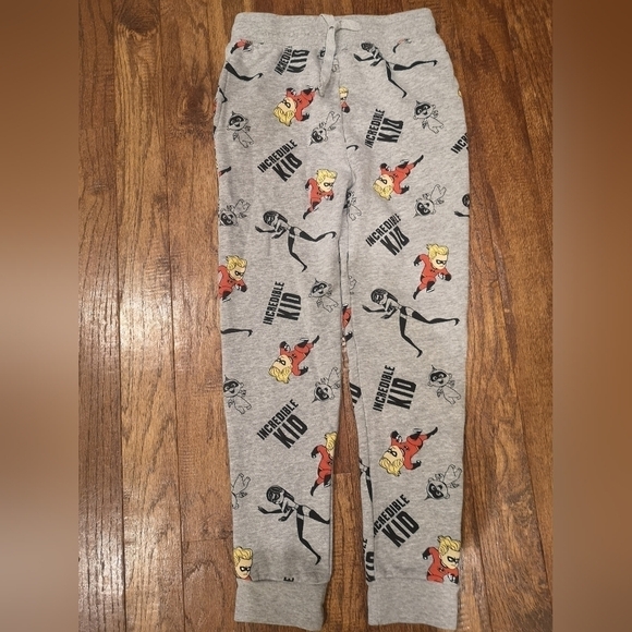 DISNEY Pixar Incredibles, Incredible Kid Jogger Pants Heathered Gray Siz… - Picture 3 of 5